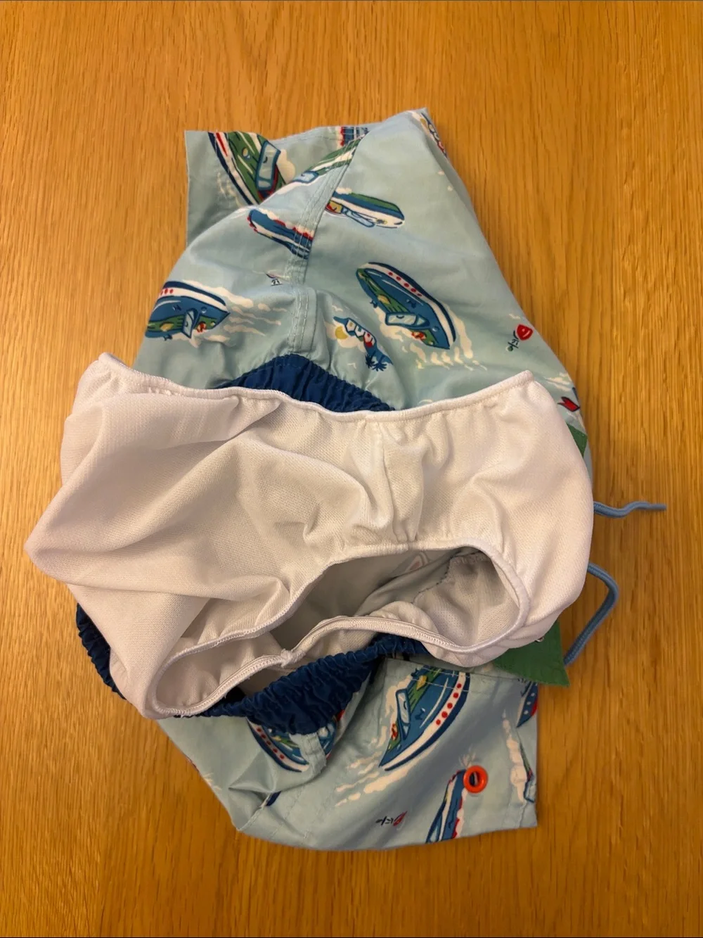 Cath Kidston Boys' Camouflage & Boat Print Swim Shorts - 2 pairs - size 4-5 yrs